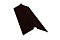 Планка конька плоского 115х30х115 0,5 GreenCoat Pural Matt RR 32 темно-коричневый (RAL 8019 серо-коричневый)