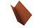 Планка примыкания 90х140 0,5 Satin с пленкой RAL 8004 терракота
