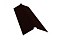Планка конька плоского 150х40х150 0,5 GreenCoat Pural Matt RR 32 темно-коричневый (RAL 8019 серо-коричневый)