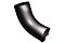 Колено стока Grand Line 90 мм RAL 9005 черный
