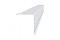 Планка конька односкатной кровли Grand Line 160x160 0,5 Satin с пленкой RAL 9003 сигнальный белый