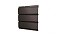 Софит металлический центральная перфорация 0,5 GreenCoat Pural Matt с пленкой RR 32 темно-коричневый (RAL 8019 серо-коричневый)